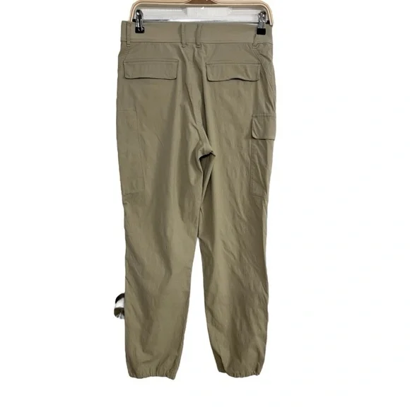 Athletes Trekkie Utility Cargo Pants Size 8 Tan Hiking Pants Elastic At Ankle - Picture 4 of 7